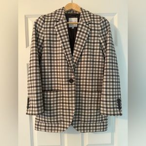 Madewell Larsen Blazer in Undyed Check XS EUC